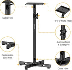 Set of 2 Studio Monitor Stands Adjustable Height Speaker Stands - Image 2