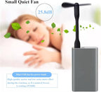 Mini USB Fan, Portable Pocket Fan USB-A Powered Little Cooler, Quiet Operation - Image 5