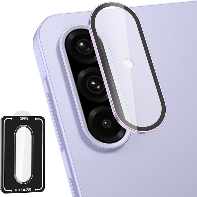 for Samsung Galaxy A36/A56 Camera Lens Protector, Individual Metal Ring by Btscase