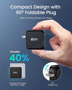 AOHI 100W USB C Charger GaN+, 2 Port Type C PD Wall Charger Foldable Power - Image 4