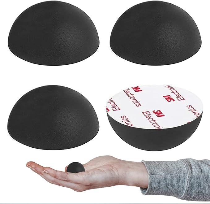 1.25" Silicone Hemisphere Bumpers Isolation Feet Rubber Non-Skid Speaker Pads by AZEAM