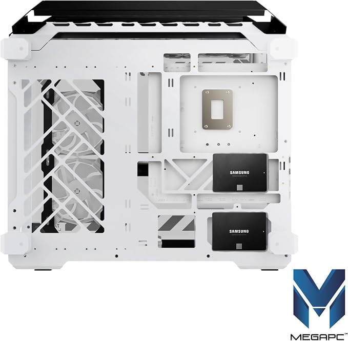 MegaPC Mino Open-Frame ATX Gaming Case – Industrial Design, Tempered Glass - Image 6