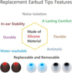 Earbuds Replacement Tips Silicone Earbud Tips Ear Gels Fit - Image 6