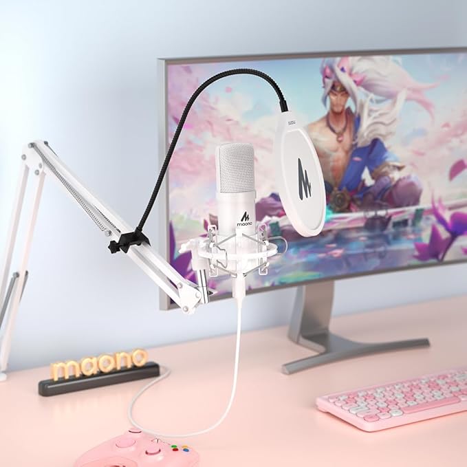 MAONO USB Microphone, 192kHz/24bit Plug & Play PC Computer Podcast Condenser - Image 7