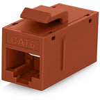 Everest RJ45 CAT6 Keystone Coupler in Orange by EverestMediaSolutions