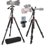 68" Tripod for Camera & Shooting Tripods, 2 in1 Camera Tripods & Monopods - Image 2