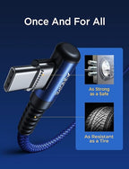 1.6FT USB to USB C Cable, 3.1A C Charger Cable Fast Charging Right Angle - Image 7