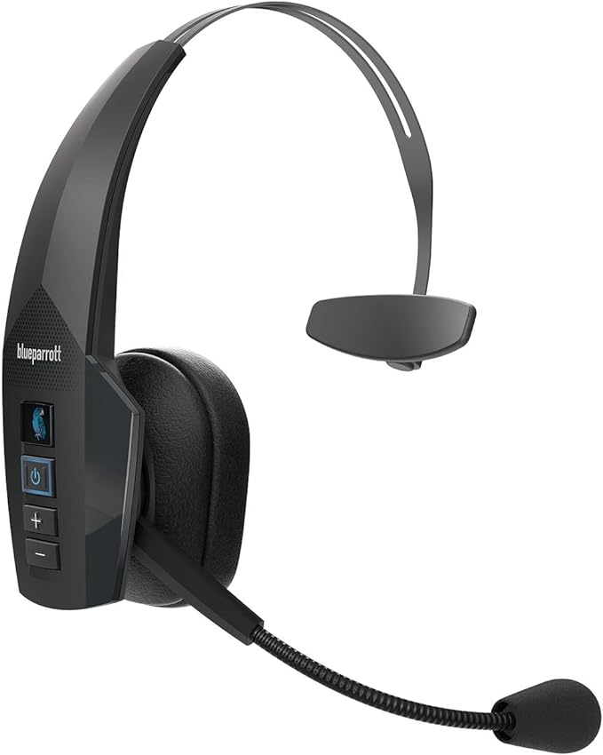 BlueParrott B350-XT Mono Bluetooth Wireless Headphones 96% Noise Canceling Over by BlueParrott