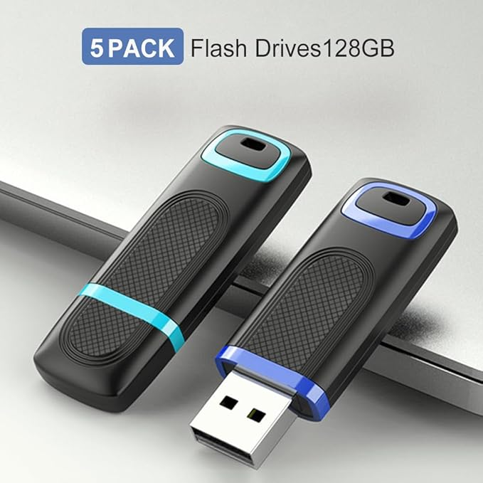 TOPESEL 64GB Flash Drive 5 Pack, USB 2.0 Thumb Drives High Speed Memory Stick - Image 6