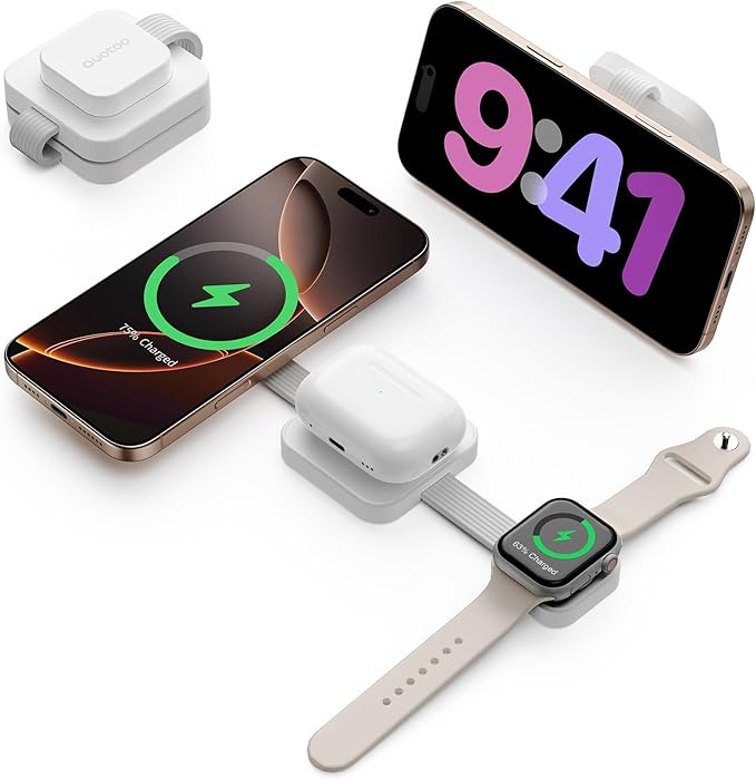 2025 3 in 1 Wireless Charging Station by Ouotoo