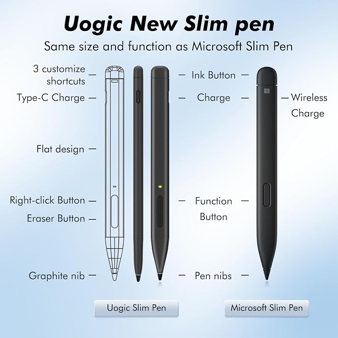 Uogic Slim Pen 2 for Surface, - Image 2