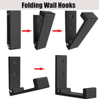 Folding Coat Hooks, Foldable Wall Hooks - Image 6