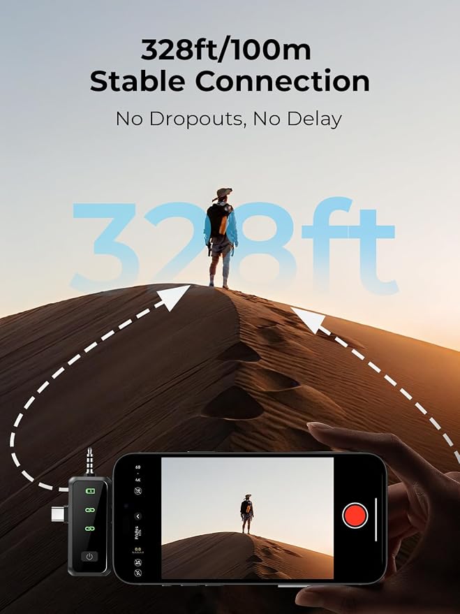 3-in-1 Microphone for iPhone: Wireless Lavalier Microphone for Camera & Android - Image 4