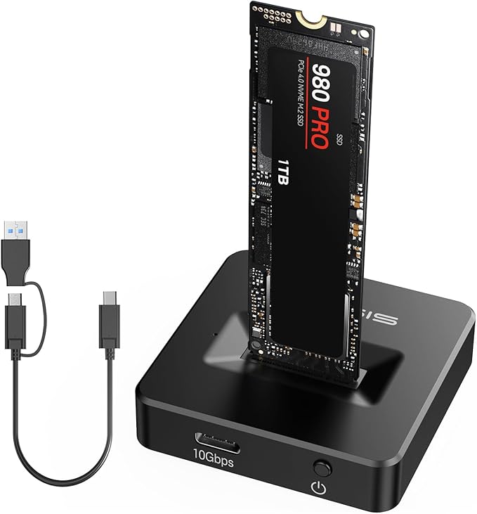 ACASIS NVME SSD Reader Adapter, Aluminium Alloy Housing Fast Heat Dissipation by FREEGENE