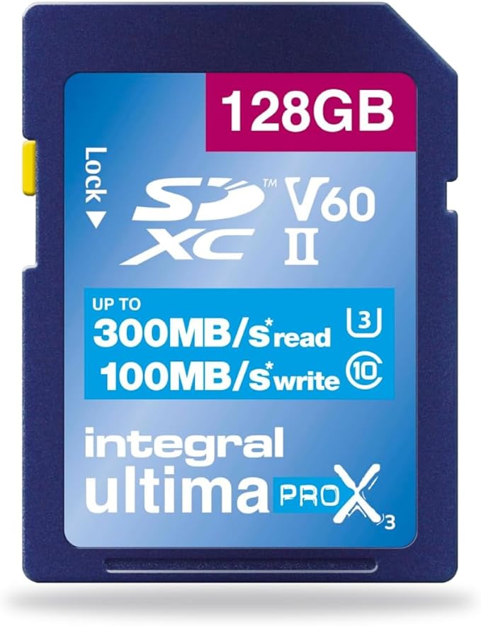 Integral 128GB UHS-II SD Card V60 Up to 300MB/s Read and 100MB/s Write Speed - Image 2
