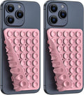 2PACK Silicone Double Sided Suction Phone Case Mount, Detachable Hands Free & by CMZZ