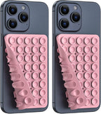 2PACK Silicone Double Sided Suction Phone Case Mount, Detachable Hands Free & by CMZZ