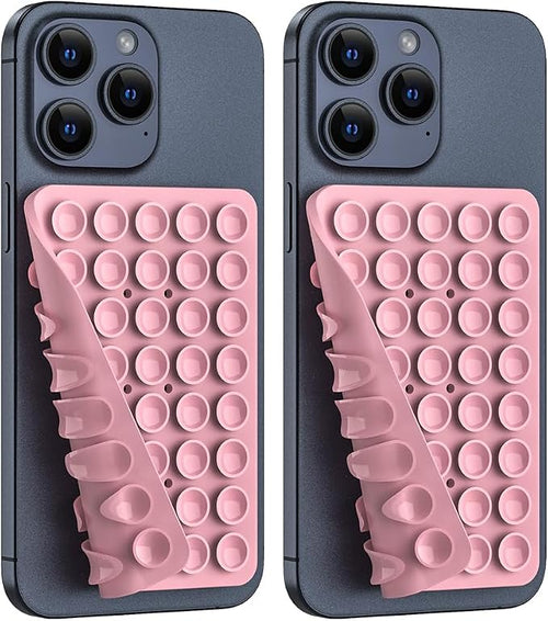 2PACK Silicone Double Sided Suction Phone Case Mount, Detachable Hands Free & by CMZZ