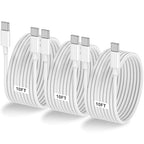3-Pack 10FT 60W USB C to USB C Cable, Type C to Type C Cable, Fast Charging by LOFPYE
