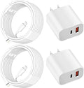 Fast Charger for iPhone, Dual Port A/C Apple iPhone Charger Fast Charging Block by WILLTOP