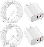 Fast Charger for iPhone, Dual Port A/C Apple iPhone Charger Fast Charging Block by WILLTOP