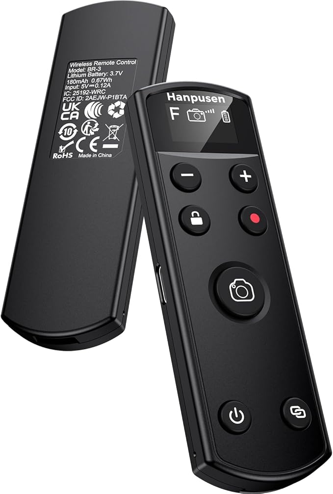 for Fujifilm Camera Remote Control, Hanpusen Rechargeable Wireless Shutter by HANPUSEN