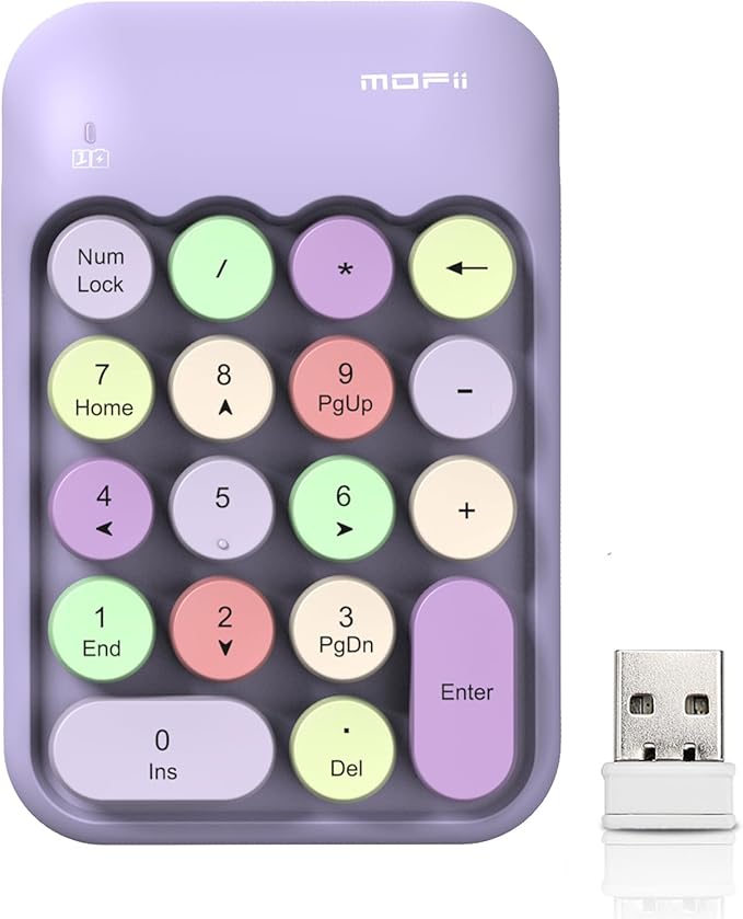 Lomiluskr Cute Wireless Number Keypad by Lomiluskr-Colorfulcomputeraccessories