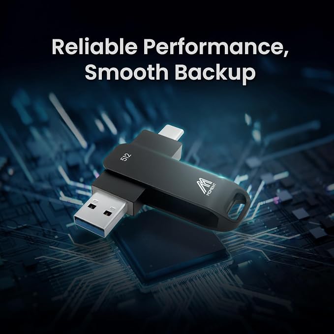 MMOMENT 512GB MU P50 External SSD – USB-C & USB-A Compatible, Portable USB 3.2 - Image 5