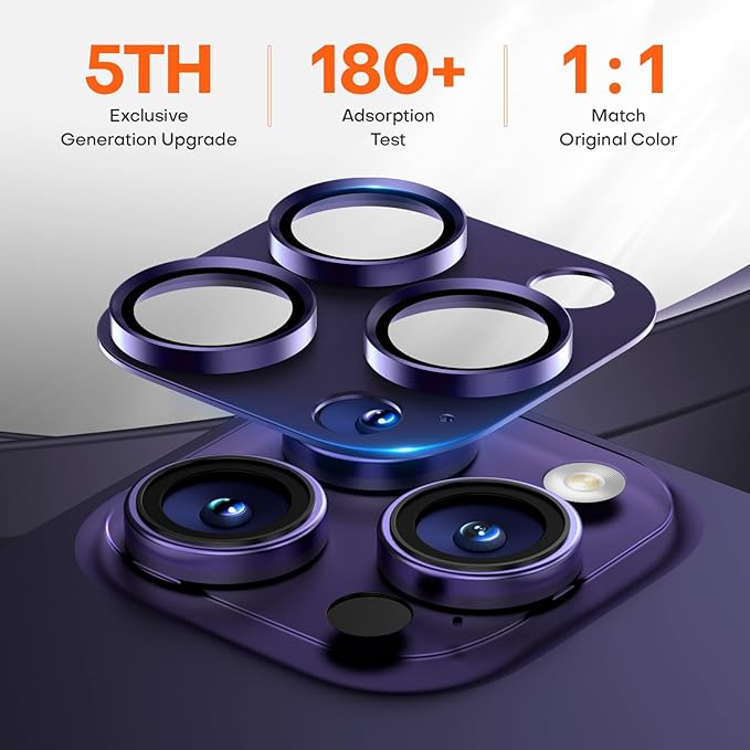Camera Lens Protector for iPhone 16 Pro Max/16 Pro/iPhone 15 Pro Max/15 - Image 3