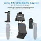 ULANZI ST-02S Aluminum Phone Tripod Mount w Cold Shoe Mount, Support Vertical - Image 2