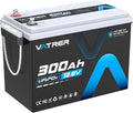 12V 300AH Low Temp Cutoff LiFePO4 Battery, Built in 200A BMS, Max 2560W Power by VATRERPOWER