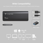 Timetec 512GB Portable External SSD USB3.2 Gen2 Type C Up to 550MB/s - Image 4
