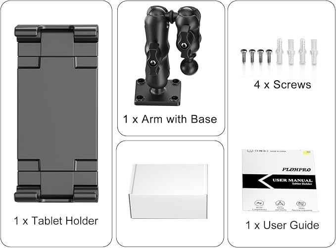 PLDHPRO Tablet Mount for Truck, Heavy Duty Drill Base Tablet Holder for Car - Image 7