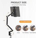 Tablet Stand Holder, Adjustable Foldable Tablet Arm iPad Desk Mount - Image 5