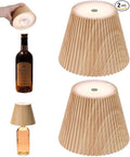 WILIT 2 Pack Wireless Bottle Lamp Shades by WILIT