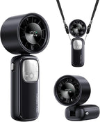 3-in-1 Portable Handheld Turbo Fan-100 Speeds, 15000 RPM, 10Hrs Cooling by KIMMOO