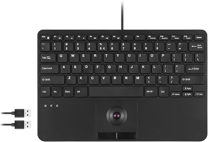 Perixx PERIBOARD-526 US, Wired Mini USB Keyboard by PerixxComputerGmbH