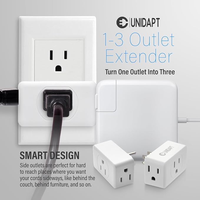 Unidapt Multi Plug Outlet Extender 2 Pack - Image 2