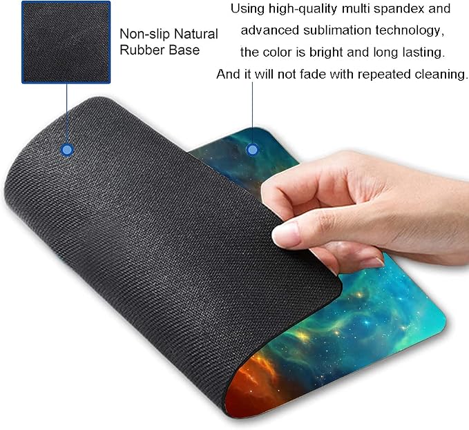 Hokafenle Mouse Pad, Square Personalized Computer Mouse Pads - Image 2