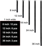 32 pcs 1-inch-wide Hook and Loop Cable Straps, Fixing and Organizing Cable Ties - Image 2