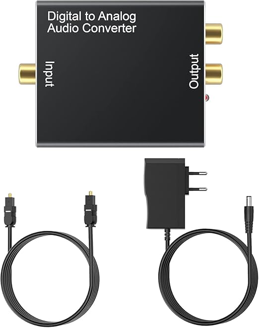 DA Converter Aluminum, 192KHz DAC Digital SPDIF Toslink to Analog Stereo Audio - Image 7