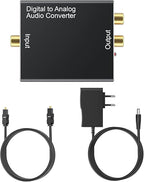 DA Converter Aluminum, 192KHz DAC Digital SPDIF Toslink to Analog Stereo Audio - Image 7