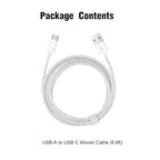6ft USB A to USB C CarPlay Cable - Image 6