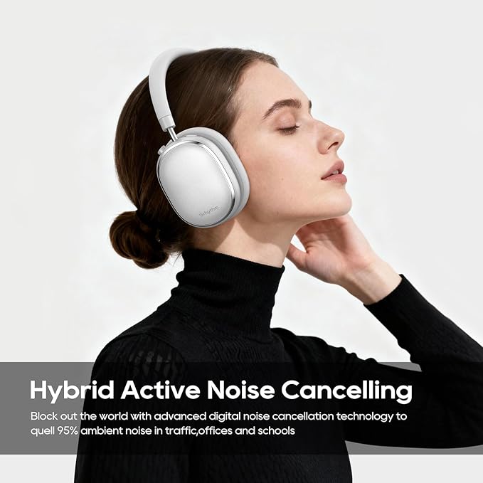 Srhythm NiceComfort 95 Hybrid Noise Cancelling Headphone Wireless, HD Sound - Image 3