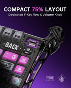 GravaStar Mercury K1 Pro Wireless Mechanical Gaming Keyboard, 75% Layout RGB - Image 2
