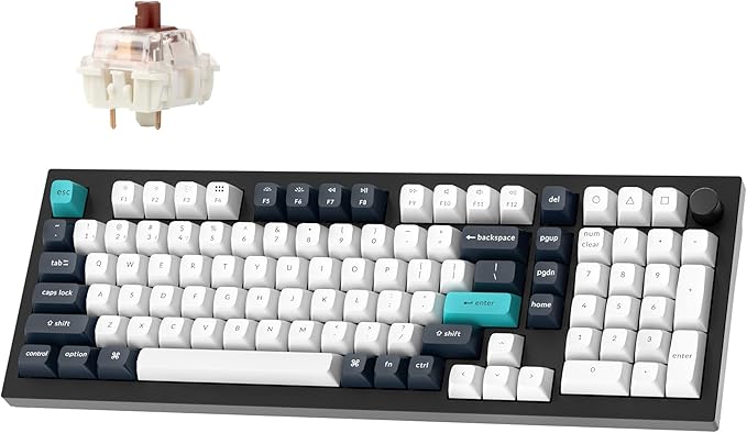 Keychron Q5 Max Wireless Custom Mechanical Keyboard, 2.4 GHz Bluetooth QMK Full by Keychron