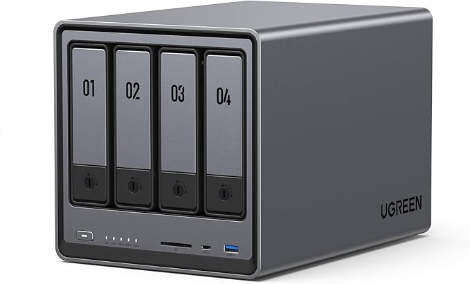 UGREEN NASync DXP4800 4-Bay Desktop NAS, Intel N100 Quad-core CPU, 8GB DDR5 RAM by UGREEN