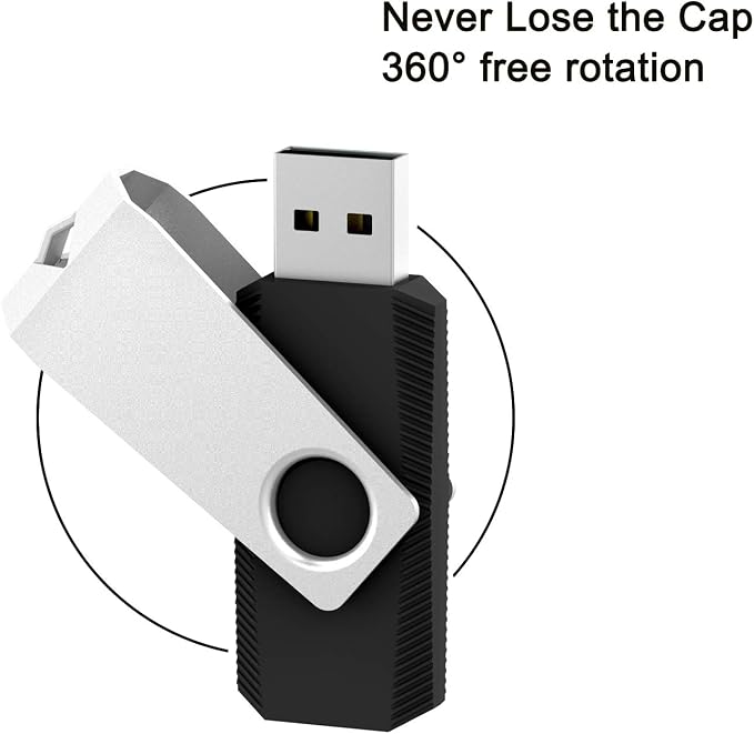 20Pack 1GB USB Flash Drive 2.0 Stick, TOPESEL Bulk Thumb Drive Swivel 1GB Pen - Image 2