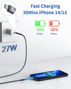 USB C to Lightning Cable 6FT 2Pack, iPhone Charger Fast Charging, USBC iPhone - Image 2
