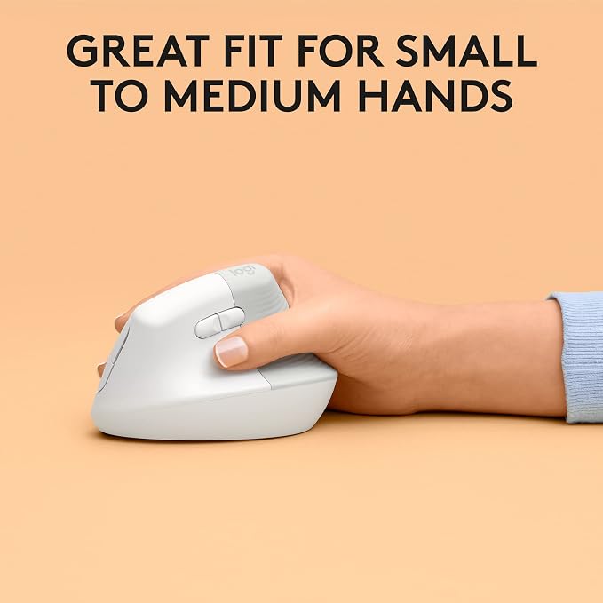 Logitech Lift for Mac Wireless Vertical Ergonomic Mouse, Quiet Clicks, Silent - Image 7
